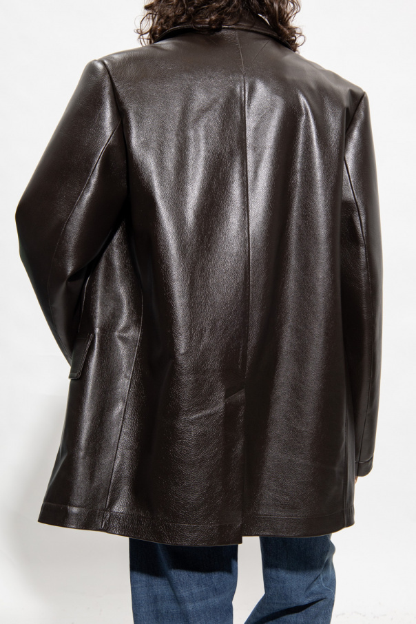 最高級】BOTTEGA VENETA ベルテッドコート カシミヤ混 黒 46